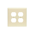 Leviton Wallplates Mid Nyl 2G Dup-I PJ82-I